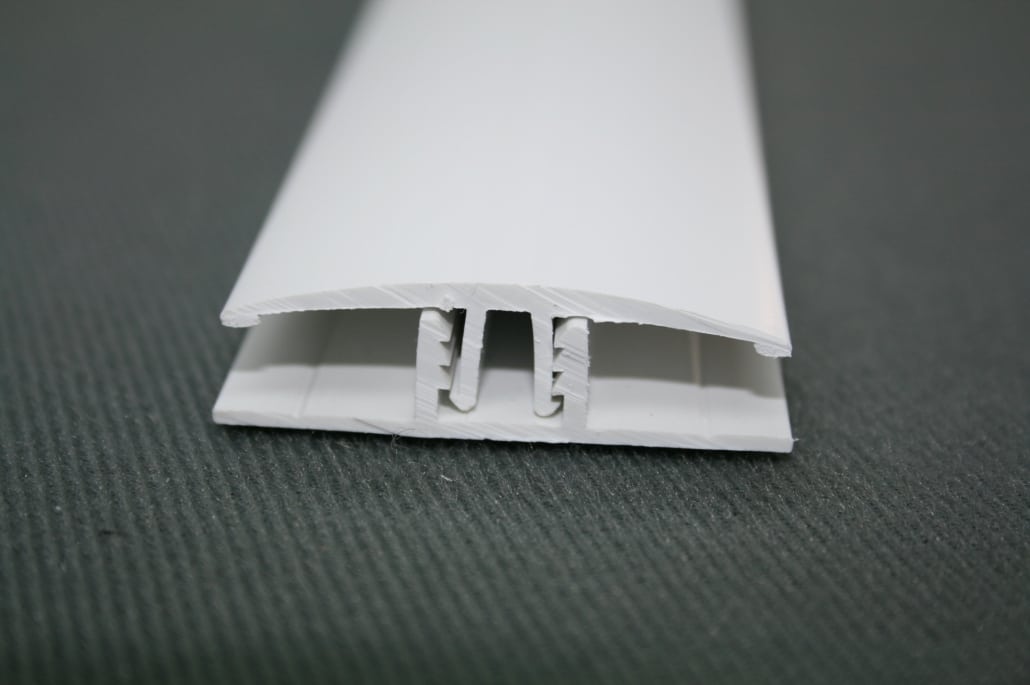 2-part-division-bar-for-10mm-plank-made-from-white-plastic 2 part division bar for 10mm plank made from white plastic