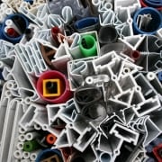 Selection of plastic extrusion products