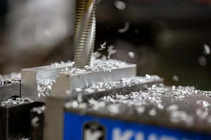 metal being drilled