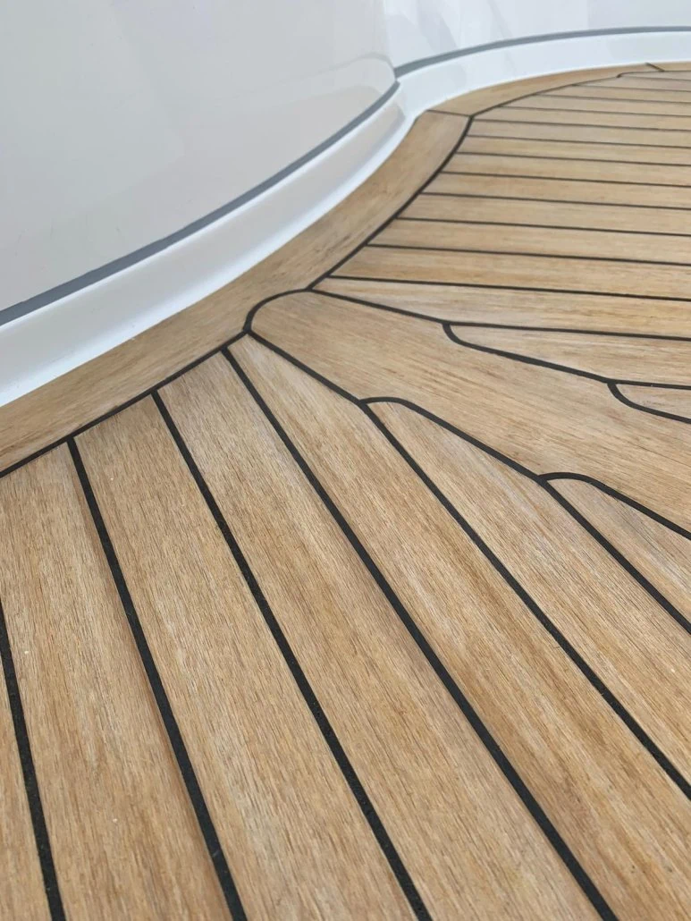Plastic Synthetic Marine Decking Teak Effect D W Plastics